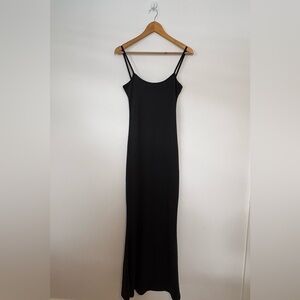 Cotten Black Sleeveless Dress